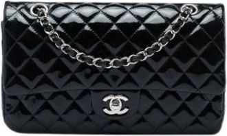 Chanel Pre-owned Vintage Double Flap Shoulder Bag - Dames - Vintage Schoudertas - Zwart - ONE Size - Leer - Vintage