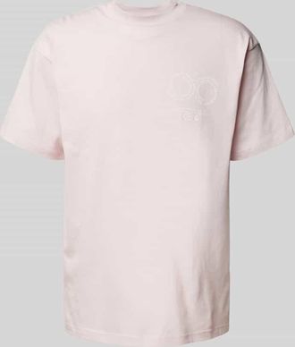 Carhartt Work in Progress T-Shirt mit Label-Print Modell ROTATION in Altrosa, Größe XXL