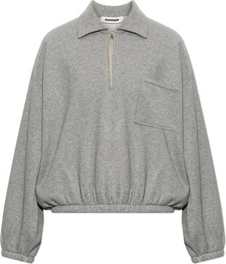 Darkpark Alva Oversized Katoenen Polo - Dames - Polos - Grijs - XS - Katoen - Tops