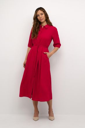 Cream Jurk CRTiah Feminine red