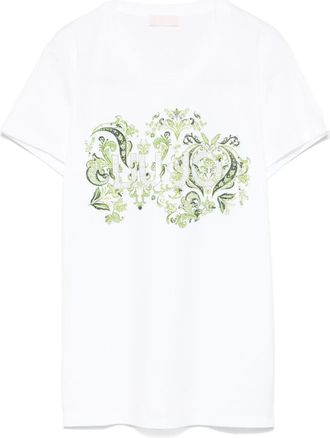Liu Jo T-shirt con strass - Bianco