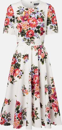 Dolce & Gabbana Floral cotton midi dress