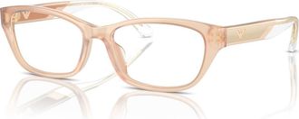 Emporio Armani 54mm Cat Eye optical glasses in Beige at Nordstrom