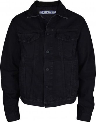 Off-white Gebroken wit spijkerjasje zwart