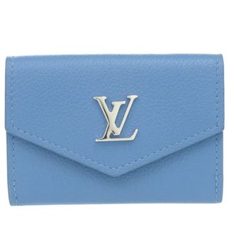 Louis Vuitton Blue Leather Wallet (Tri-Fold) (Pre-Owned)