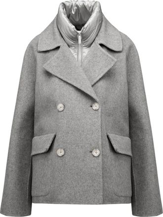 Bomboogie Abrigo corto de lana cruzado - Coats - Mujer - Gris - L
