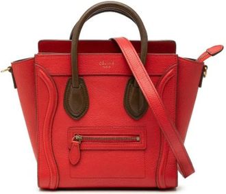 Celine Pre-owned Luggage Tote - Dames - Vintage Handtas - Rood - ONE Size - Leer - Vintage