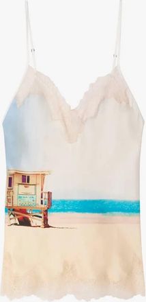 Mes Demoiselles... Womens Minea V Neck Tank Top In Multicolor