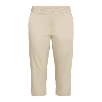 Kaffe Curve Veergrijs Capri Broek - Dames - Vrijetijds broeken - Beige - 3XL - Broeken