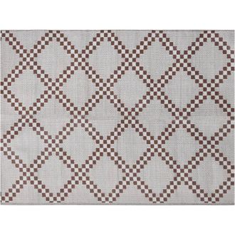 vidaXL Vidaxl - Outdoor Rug arakil Brown and white Polypropylene 300 x 400 cm