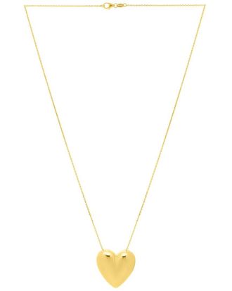 Italian Gold, Inc 14K Italian Gold Puffed Heart Necklace