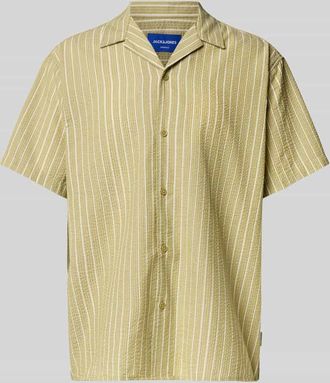 Jack & Jones Jack & Jones Freizeithemd mit Knopfleiste Modell LUKE in Khaki, Größe XXL