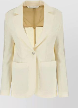 Palm Angels back slit lapel blazer with sleeve bands