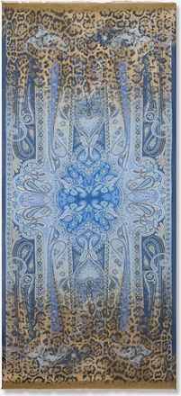 Etro Baumwollschal mit Leoparden- und Paisley-Print Orfeo