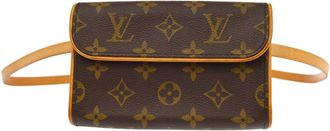 Louis Vuitton Florentine Waist Monogram Canvas Brown Canvas Handbag (Pre-Owned)