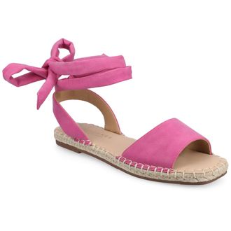 Journee Collection Women & apos;s Emelie Medium and Wide Width Espadrille Sandals