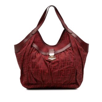 Fendi Ff Logo Bordeaurood Schoudertas