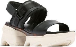 Sorel Kinetic Impact Slingback Sandal in Black/Chalk at Nordstrom Rack, Size 9.5