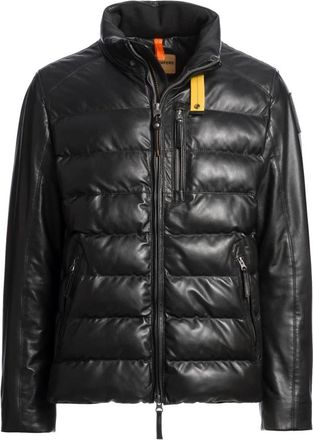 Parajumpers Ernie Giacca in Pelle - - Jackets - Uomo - Nero - XL