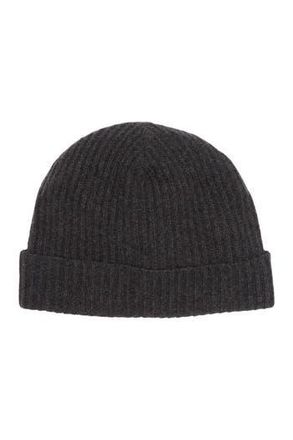 Portolano Cashmere Beanie in Heather Charcoal at Nordstrom Rack