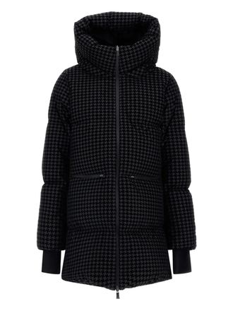 Herno Giacca trapuntata in pied-de-poule - Nero