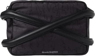Alexander McQueen Zwarte Kleine Crossbody Tas - Heren - Schoudertassen - Zwart - ONE Size - Leer - Tassen
