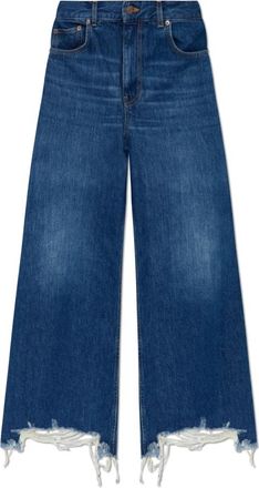Chlo&eacute; Jeans met Vintage Effect - Dames - Loose Fit Jeans - Blauw - W28 - Katoen - Jeans