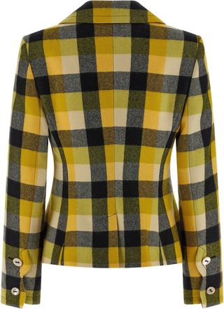 Vivienne Westwood Womens Bicolor Virgin Wool Blazer Clothing