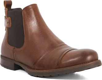 Dune London Mens Saltwood Wf - Leather Casual Chelsea Boots - Brown - Size UK 11
