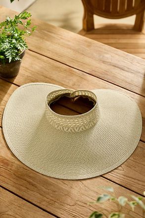 Terrain Wide Brim Woven Sun Visor