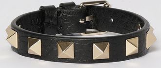 Valentino Garavani Bracciale Rockstud Valentino Garavani in pelle a grana