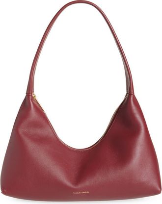 Mansur Gavriel Candy Baguette Leather Shoulder Bag in Oxblood at Nordstrom