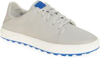 Olukai Wailea Waterproof Spikeless Golf Shoe in Sterling /Blossom at Nordstrom, Size 7.5