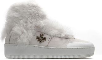 Mr & Mrs Italy White Cotton Women Womens Sneaker