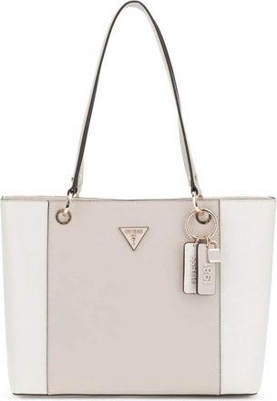 Guess Kleine Satchel Tas Off White/Taupe - Dames - Shoppers - Wit - ONE Size - Tassen