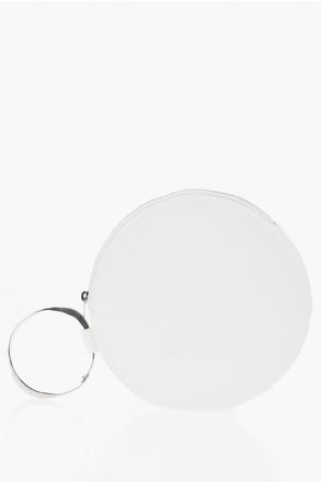 The Row Leather Wrist Bag ROUND with Zip Closure size One Size