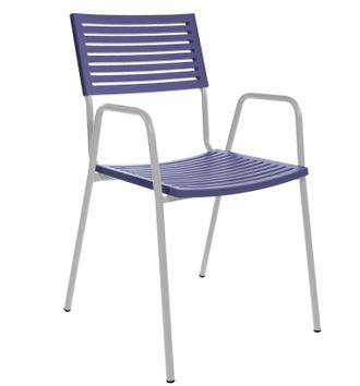 Schubiger M&ouml;bel Gartenstuhl Bodensee Lamello mit Armlehne