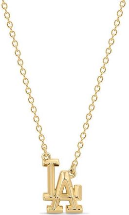 Luv AJ x The MLB Los Angeles Dodgers Logo Charm Necklace in Gold at Nordstrom