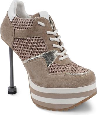 Zigi Soho Lively Platform Sneaker Pump in Beige at Nordstrom, Size 7