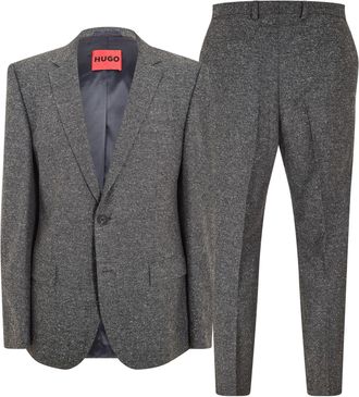 HUGO BOSS Mens Getlin232x 10245013 01 Suit in Open Grey - Size 42 (Chest)