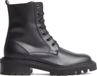 Via Roma 15 Polacco 4434 - Dames - Veterlaarzen - Zwart - 37 EU - Leer - Schoenen