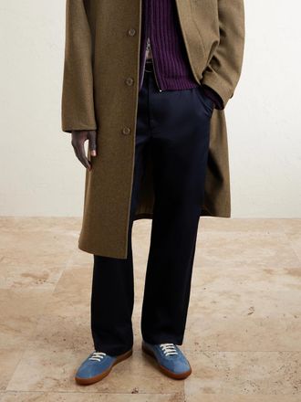 Officine Creative Halo 001 Leather-Trimmed Suede Sneakers