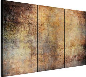 OEM Cuadro Sobre Lienzo Italiano De 90 X 60 Cm, Tr&iacute;ptico - Estilo Industrial - Fondos Y Estampados Cuadro Sobre Lienzo Italiano De 120 X 80 Cm, Tr&iacute;ptico -