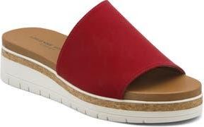Adrienne Vittadini Provence Wedge Slide Sandal in Red at Nordstrom Rack, Size 8.5