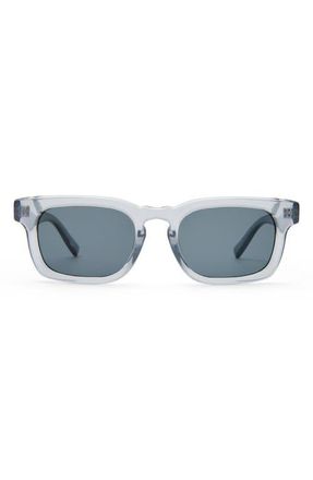 Le Specs Iceman 52mm Square Sunglasses in Pewter /Smoke Mono at Nordstrom