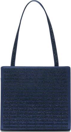 Genny So Chick rhinestone-embellished mini bag - women - Viscose/Silk/Rhinestone - One Size - Blue