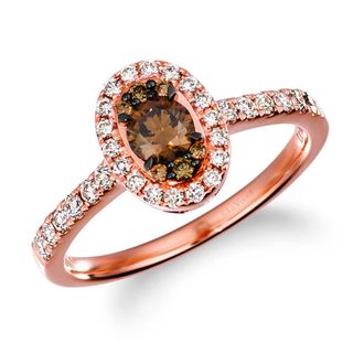 Le Vian Ladies Euphoria Chocolate Rings set in 14K Strawberry Gold