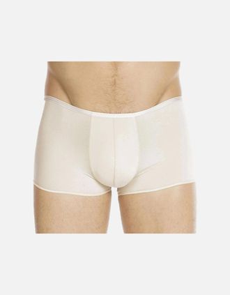 HOM Hom Mens Plume Ultra-light Boxer Trunk, Nude/Skin - White - Size: 39/38/32