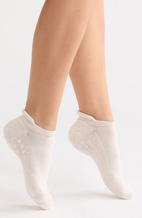 Zella 2-Pack Tab Back Gripper Socks in Black/Grey Moonbeam at Nordstrom, Size 6-8.5