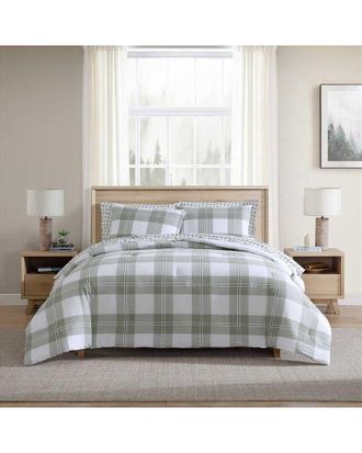 Eddie Bauer Mountain Embroidery Plaid Comforter Set